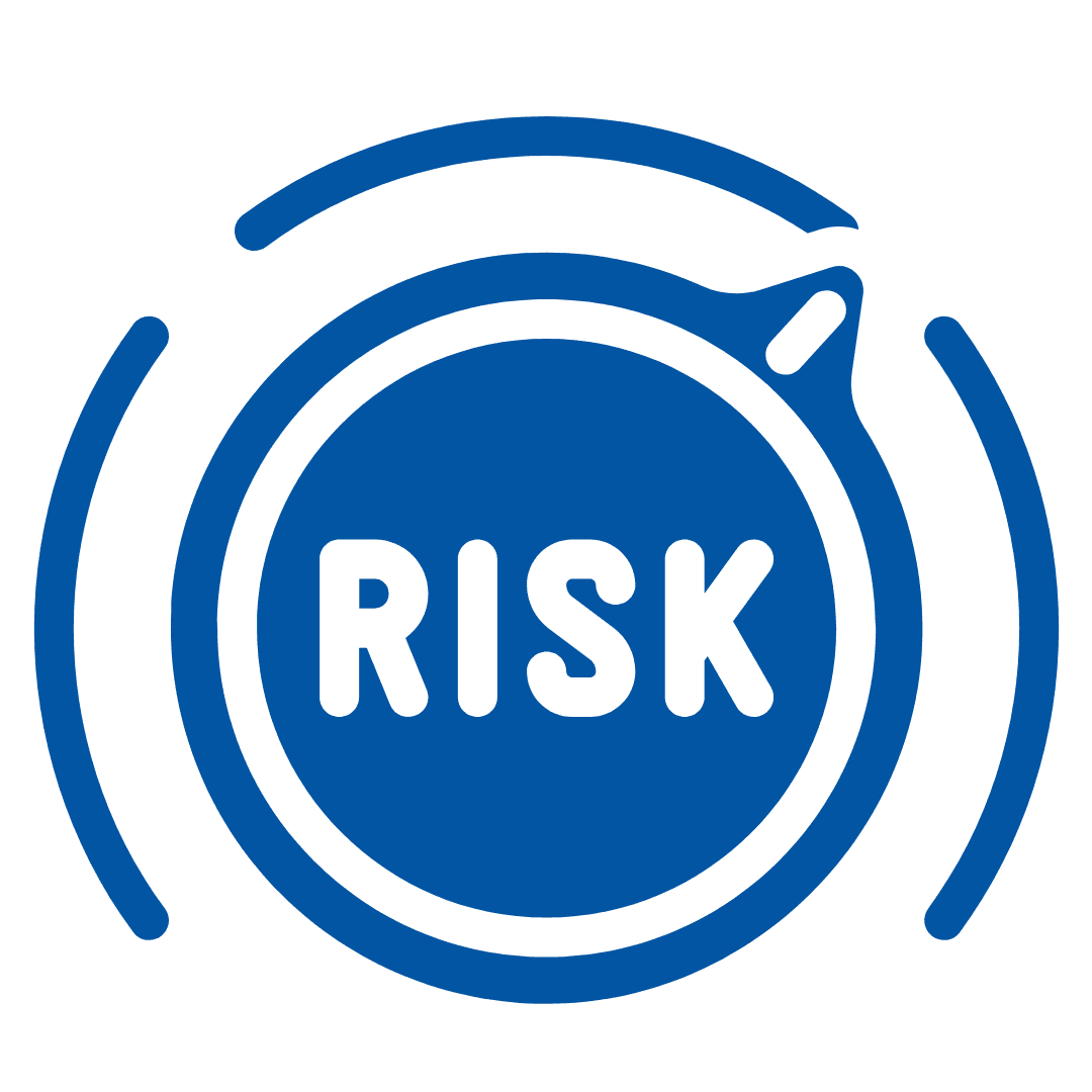Ikon manajemen risiko untuk layanan Risk Management System DMSS